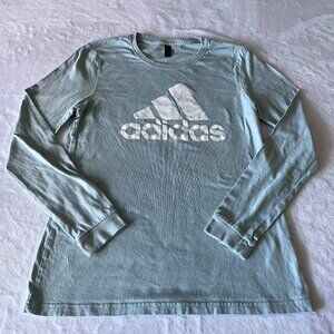 adidas Women's Long Sleeve Tee, Green Tint, M Outdoor